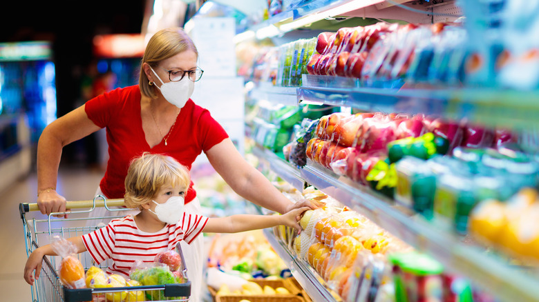 Shopping at the market