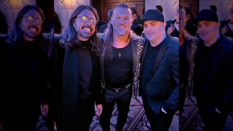 Chris Santos with Dave Grohl and Chris Jericho