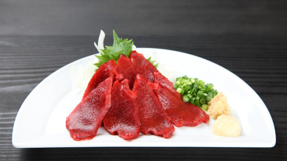 horse meat sashimi