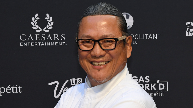 Masaharu Morimoto wearing glasses