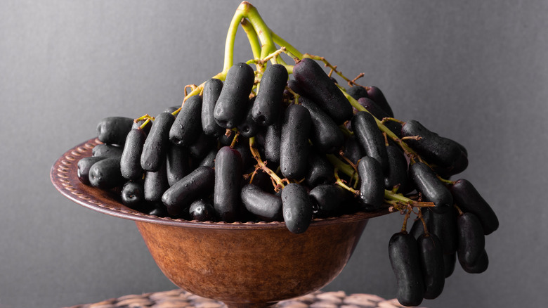 Moon drop grapes in bowl