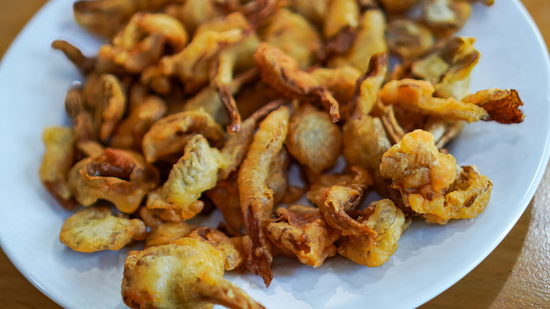 crispy fried oyster mushrooms