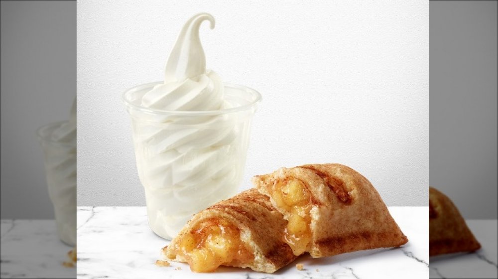 McDonald's ice cream with apple pie