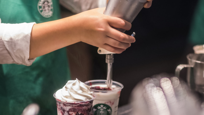 worker at a starbucks store