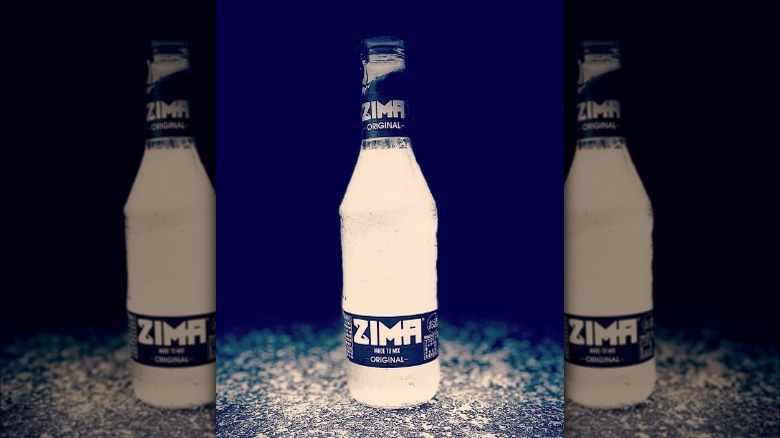 A frosty bottle of Zima