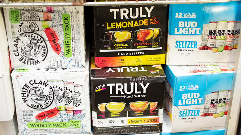 variety packs of hard seltzer