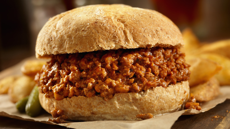 Sloppy Joe sandwich