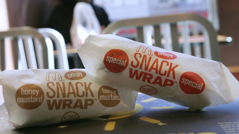 Two McDonald's Snack Wraps