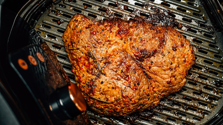 Steak in an air fryer