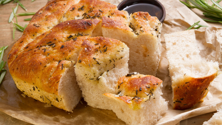 slice of focaccia