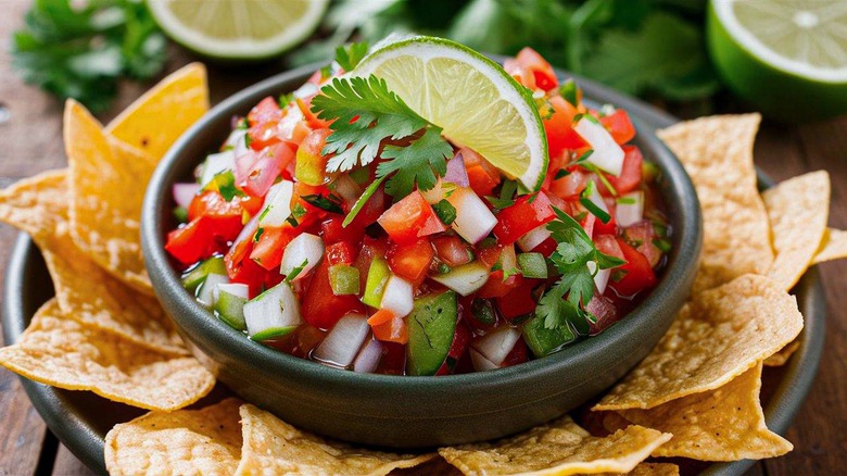 salsa and tortilla chips