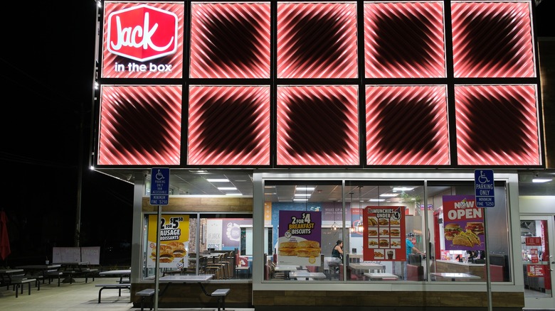 Jack In The Box at night