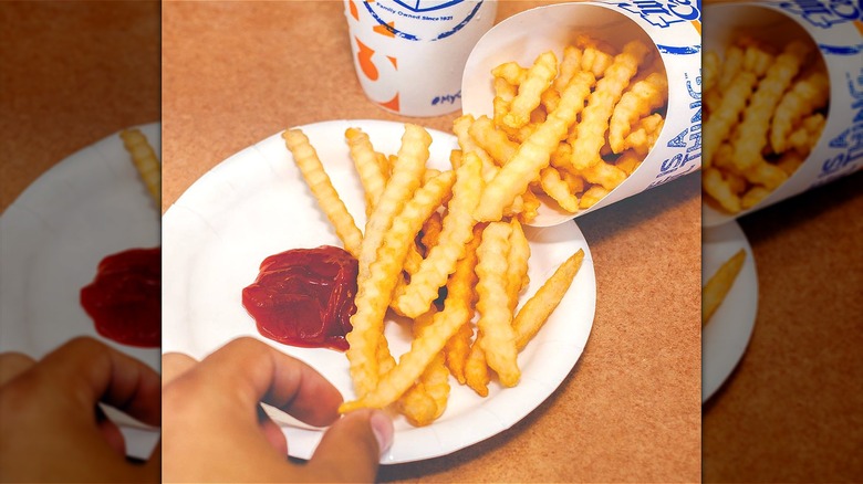 French fries fast food meal