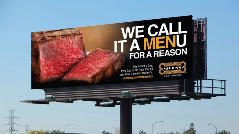 Morton's Father's Day billboard