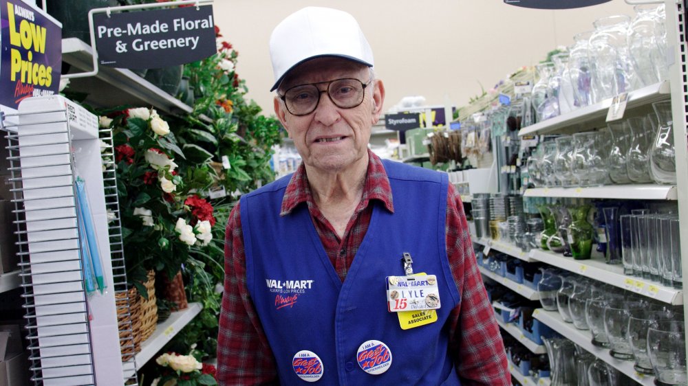 Walmart greeter