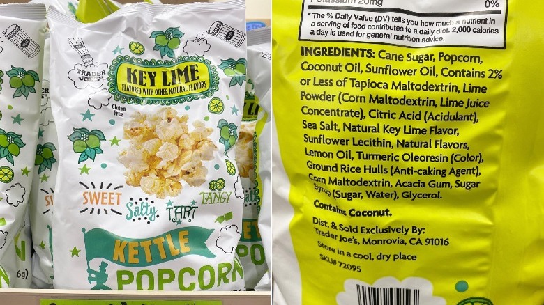 Trader Joe's key lime kettle corn