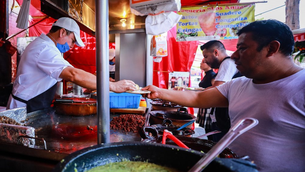 Street taco vendor in Mexico 