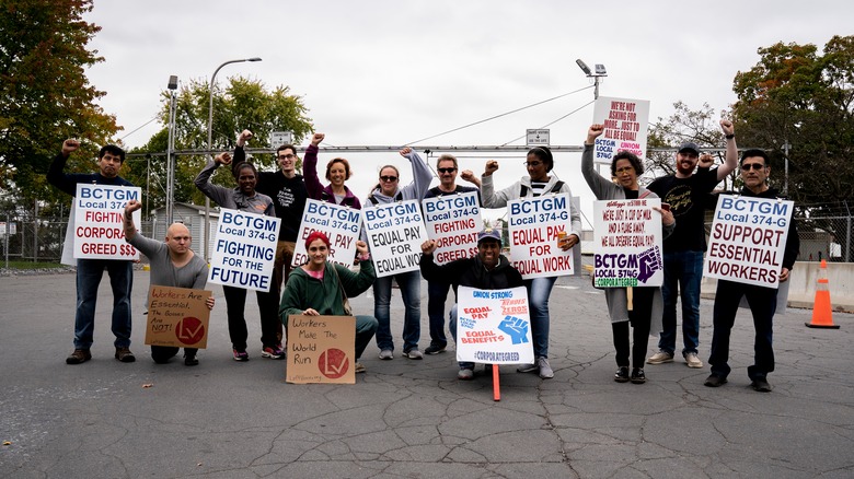 Kellogg's workers on strike