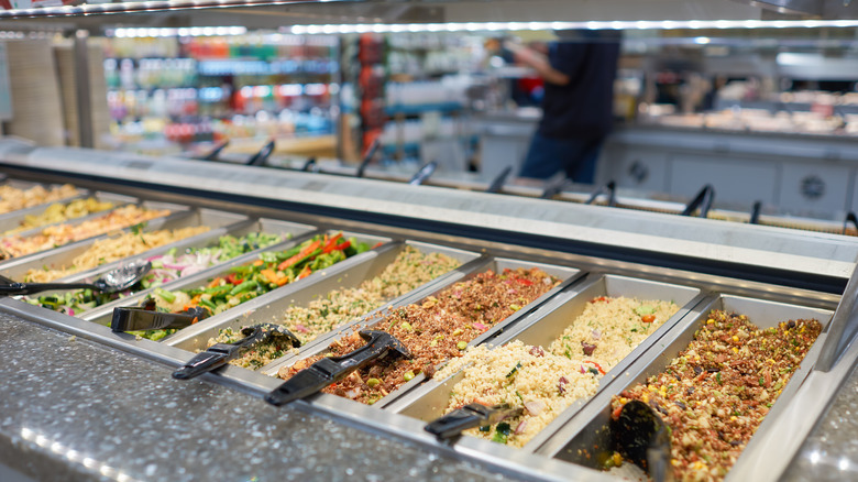 Salad bar at Whole Foods