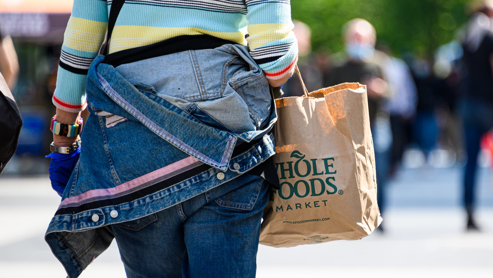 Whole Foods grocery store shopper