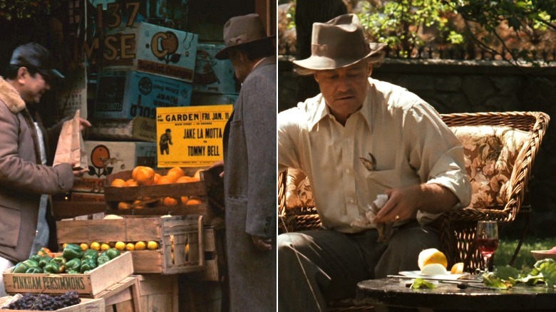 Vito Corleone peeling orange