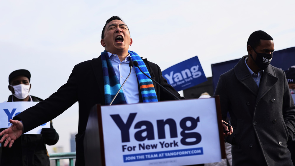 Andrew Yang screaming