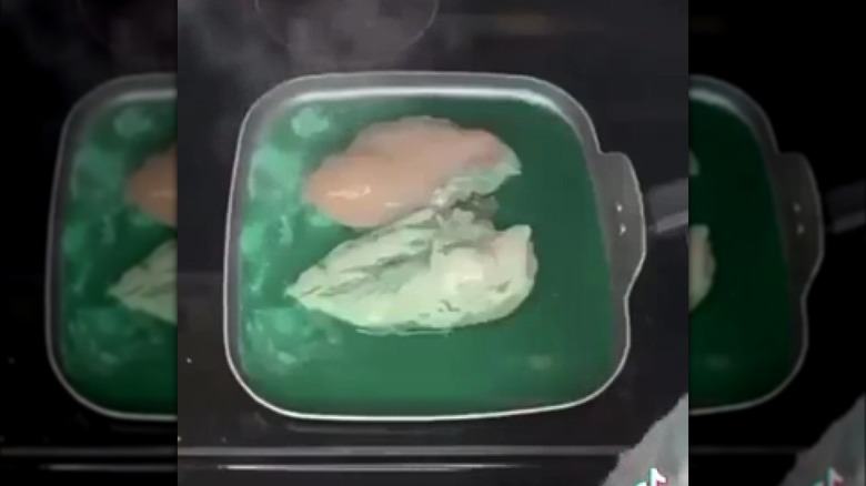 Blue NyQuil chicken