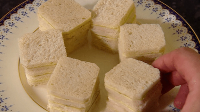 The royal family's rounded sandwiches 