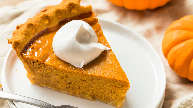 Pumpkin pie made from squash