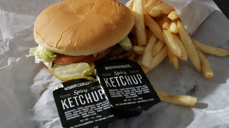 Whataburger burger and fries