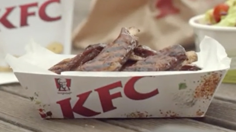 Box of KFC BBQ ribs