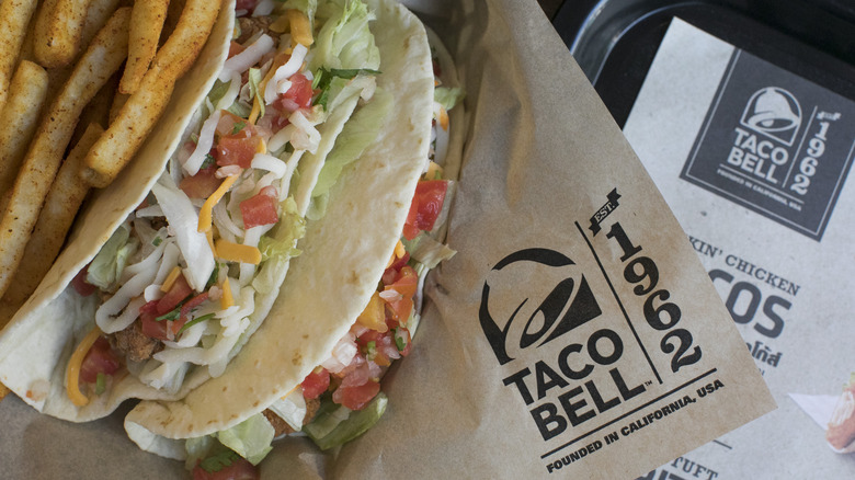 Taco Bell chicken tacos