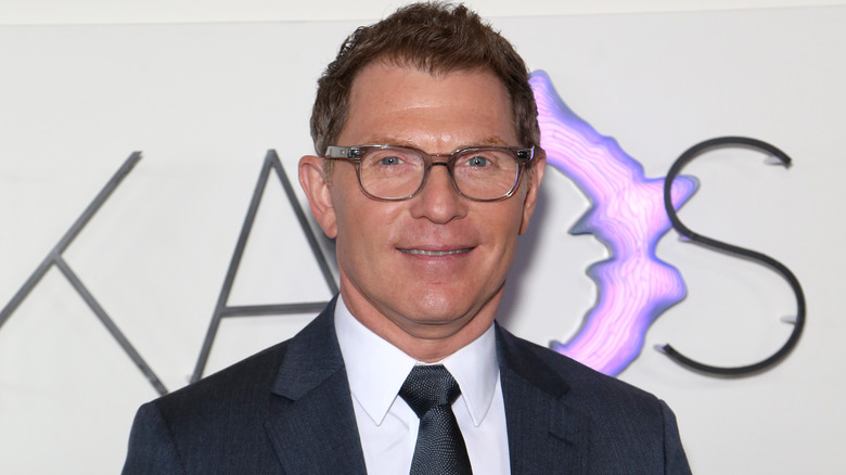 Bobby Flay wearing glasses