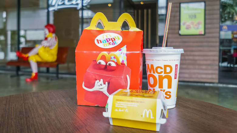 McDonald's Happy Meal on table