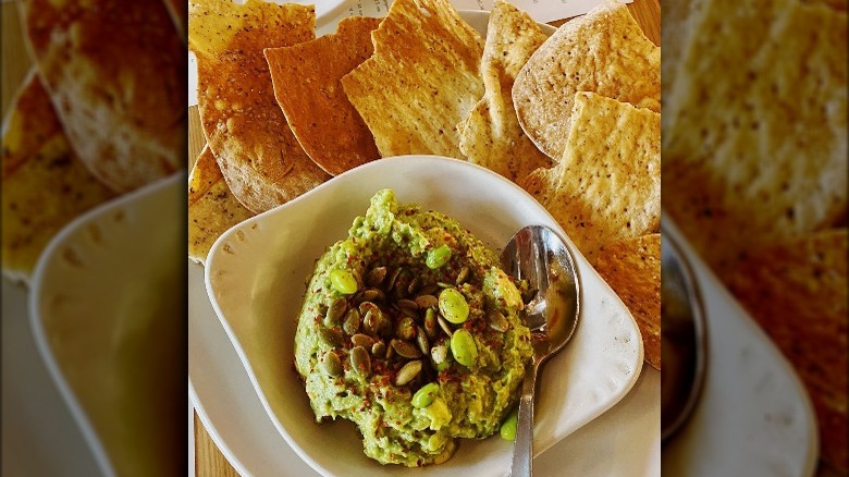 Edamame guacamole at True Food Kitchen