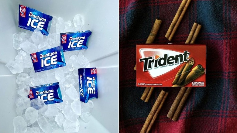 Dentyne and Trident gum