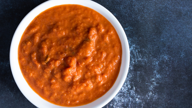 vodka sauce in a bowl