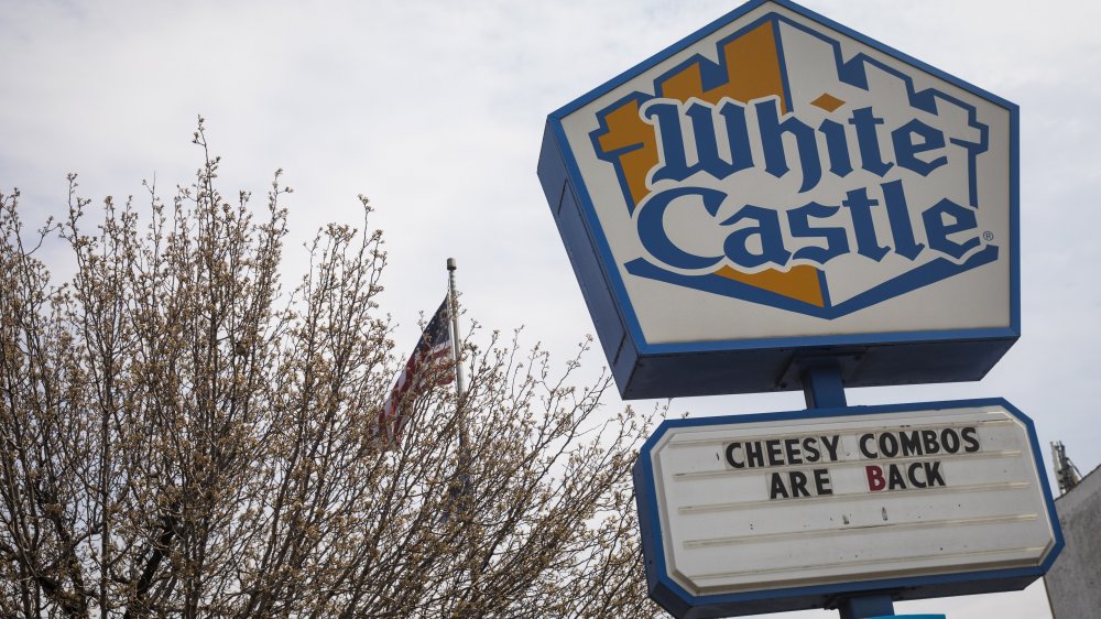 The sign outside a White Castle location.