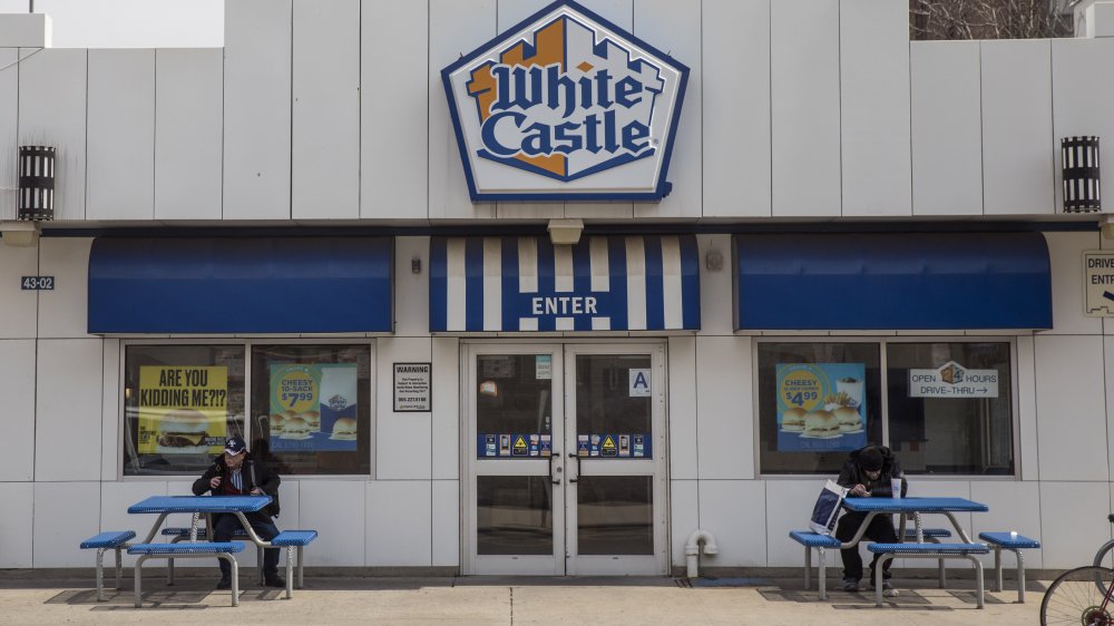 The exterior of a White Castle restaurant