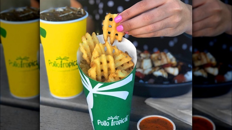 Pollo Tropical waffle fries