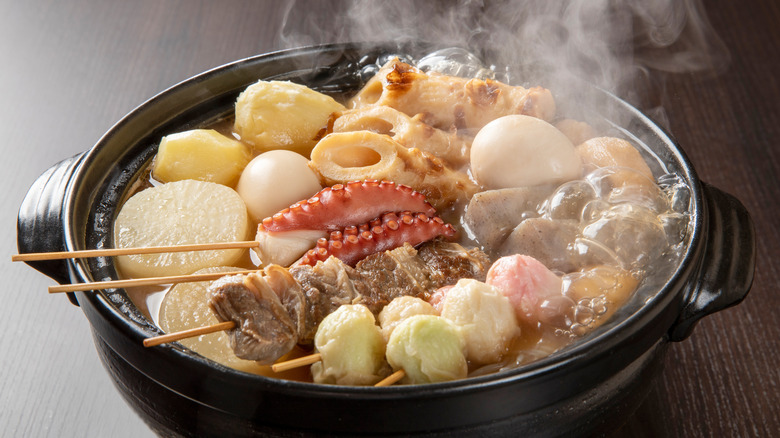 Simmering crockpot of perpetual stew