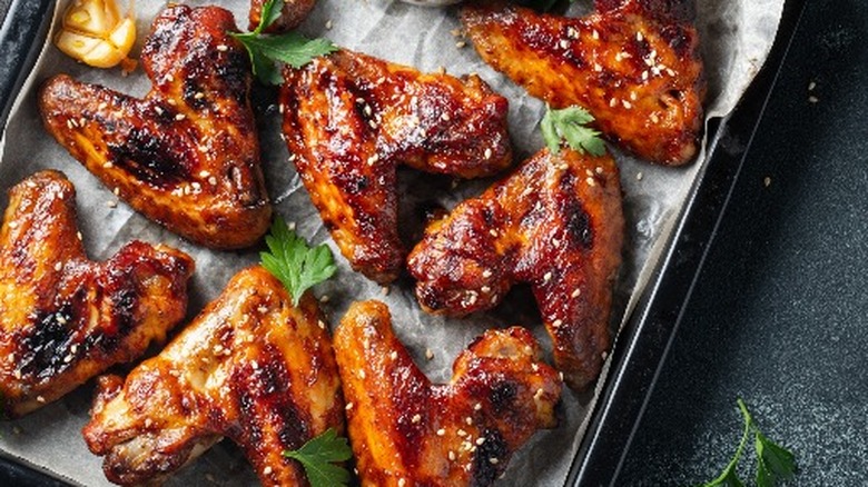 Oven-roasted chicken wings