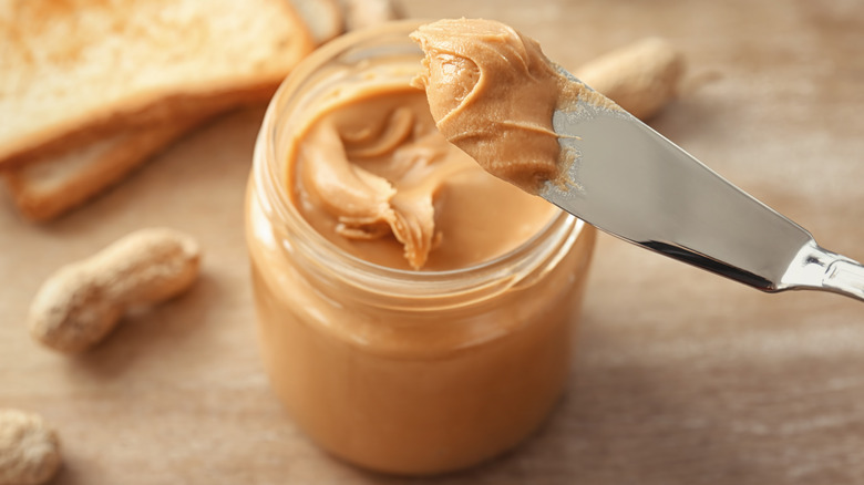 Peanut butter in a jar 