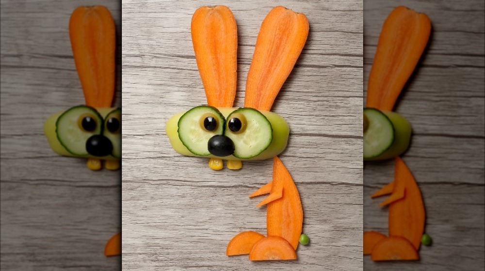 Rabbit made with carrots