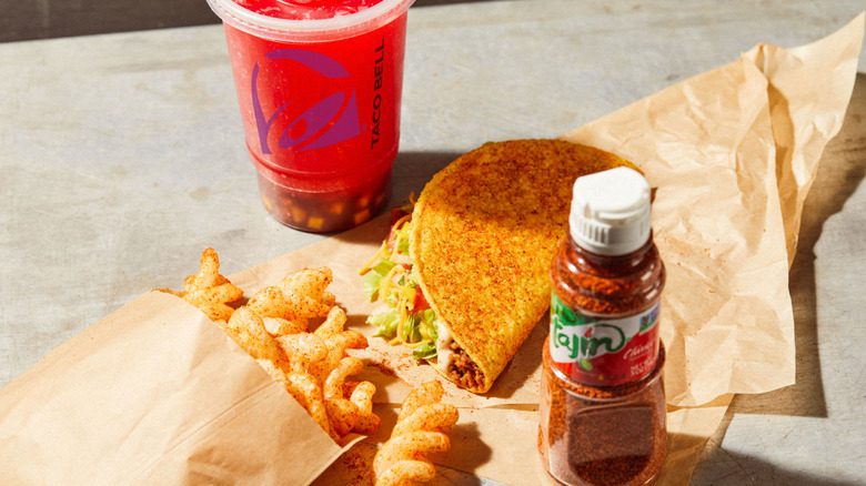 Taco Bell food with Tajín