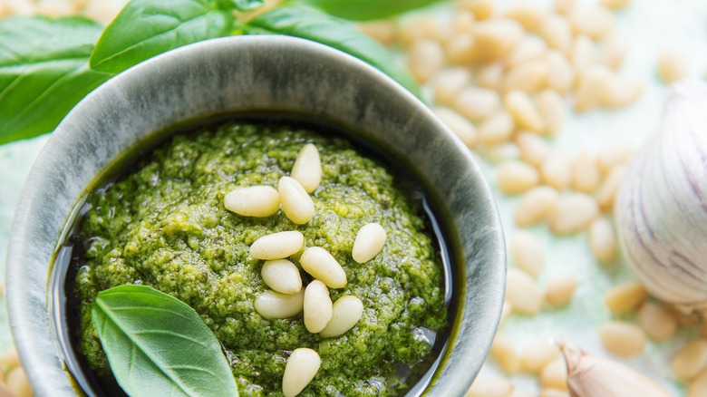 pesto in a bowl