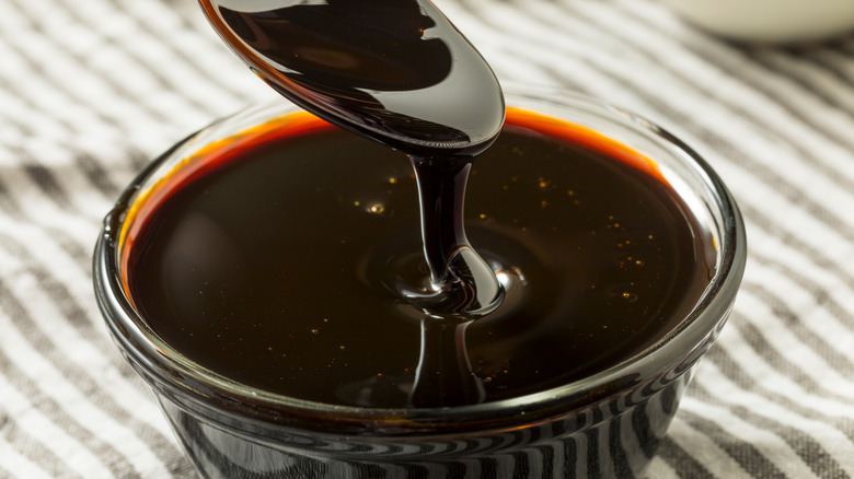 Molasses in a bowl