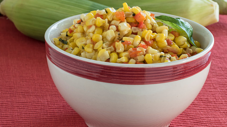 Corn in bowl