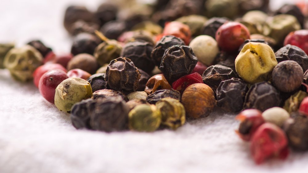 Dried colored peppercorns