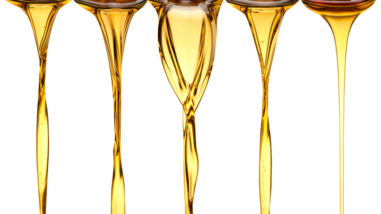 Grease and cooking oils, pouring